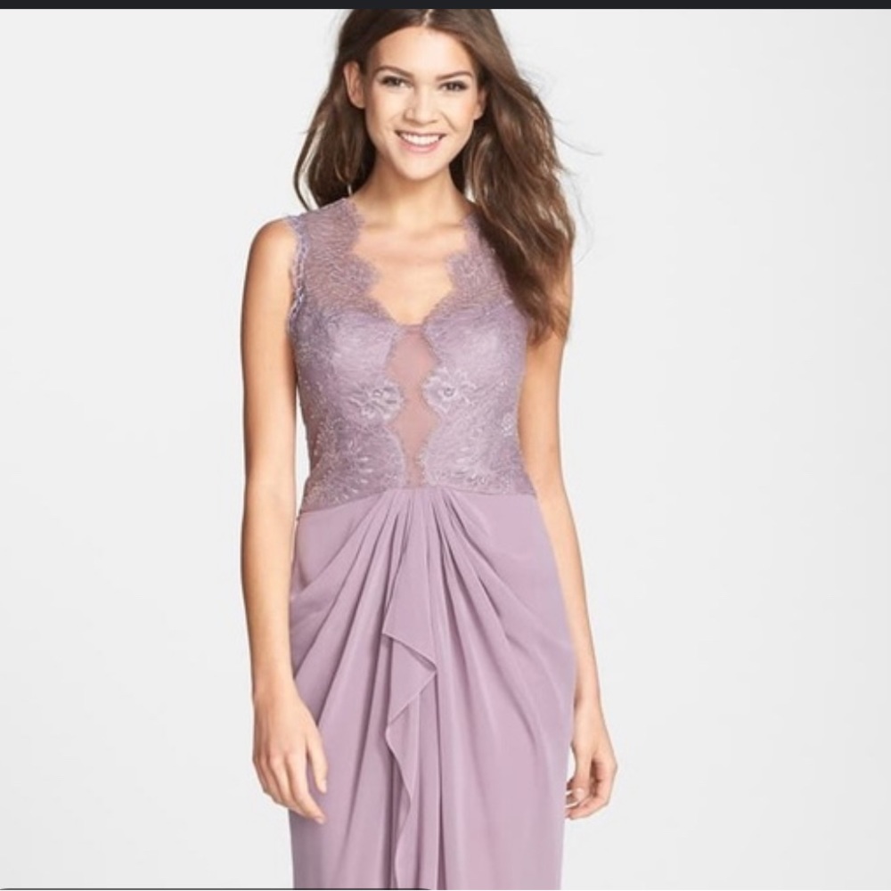 BCBGmaxazria Brandy Lace Bodice Dress